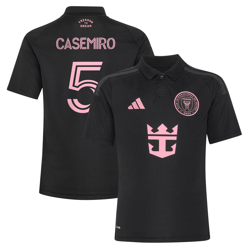 Youth Inter Miami CF Casemiro Black 2026 Presagio Replica Jersey