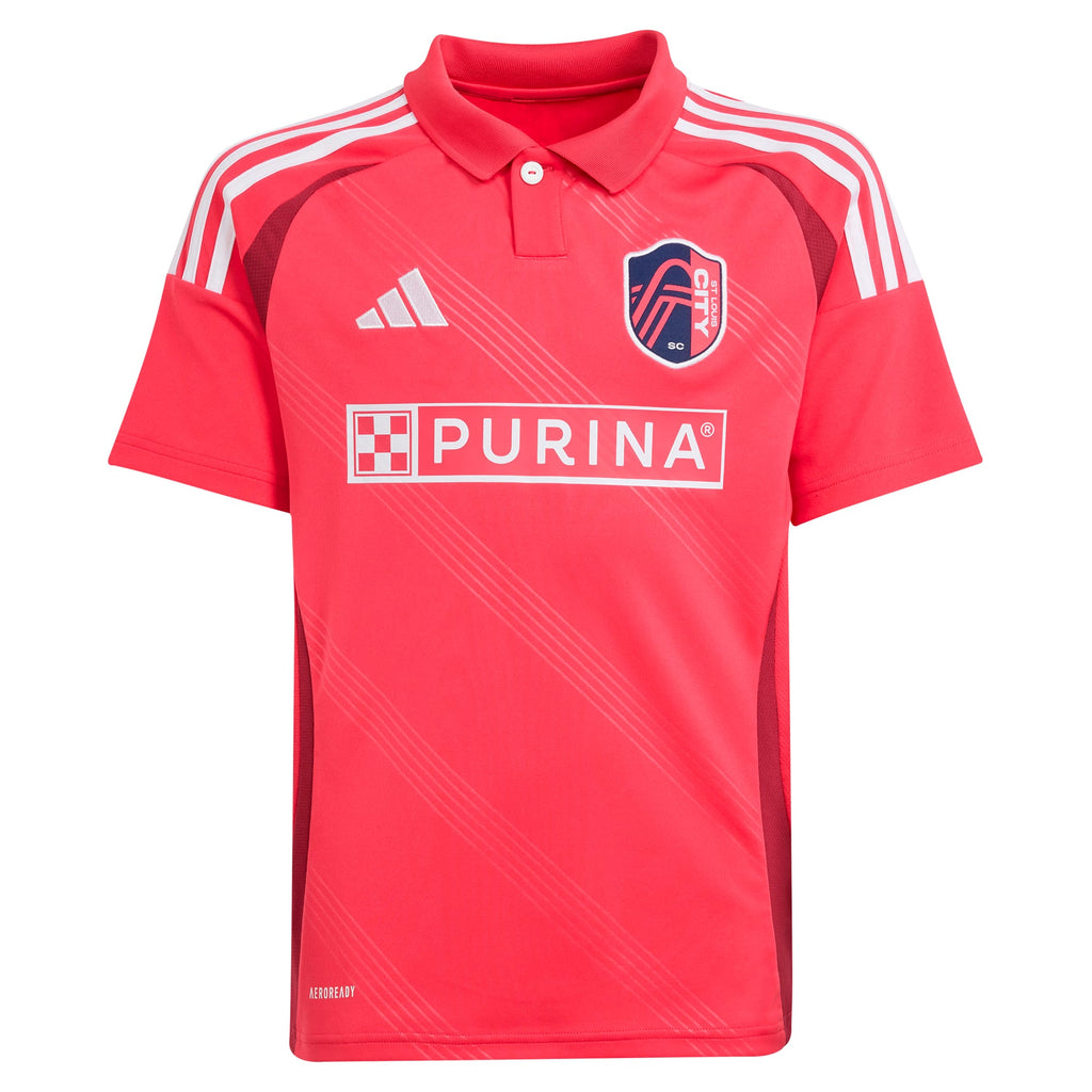 Youth St. Louis City SC Cedric Teuchert Pink 2025 Forever CITY Red Replica Player Jersey