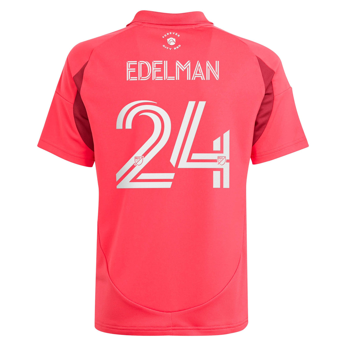 Youth St. Louis CITY SC Daniel Edelman Red 2025 Forever CITY Red Replica Jersey