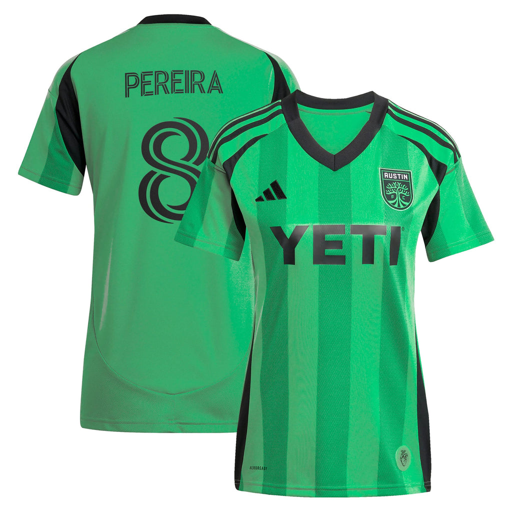 Youth Austin FC Daniel Pereira Green 2025 The Heartbeat Kit Replica Player Jersey