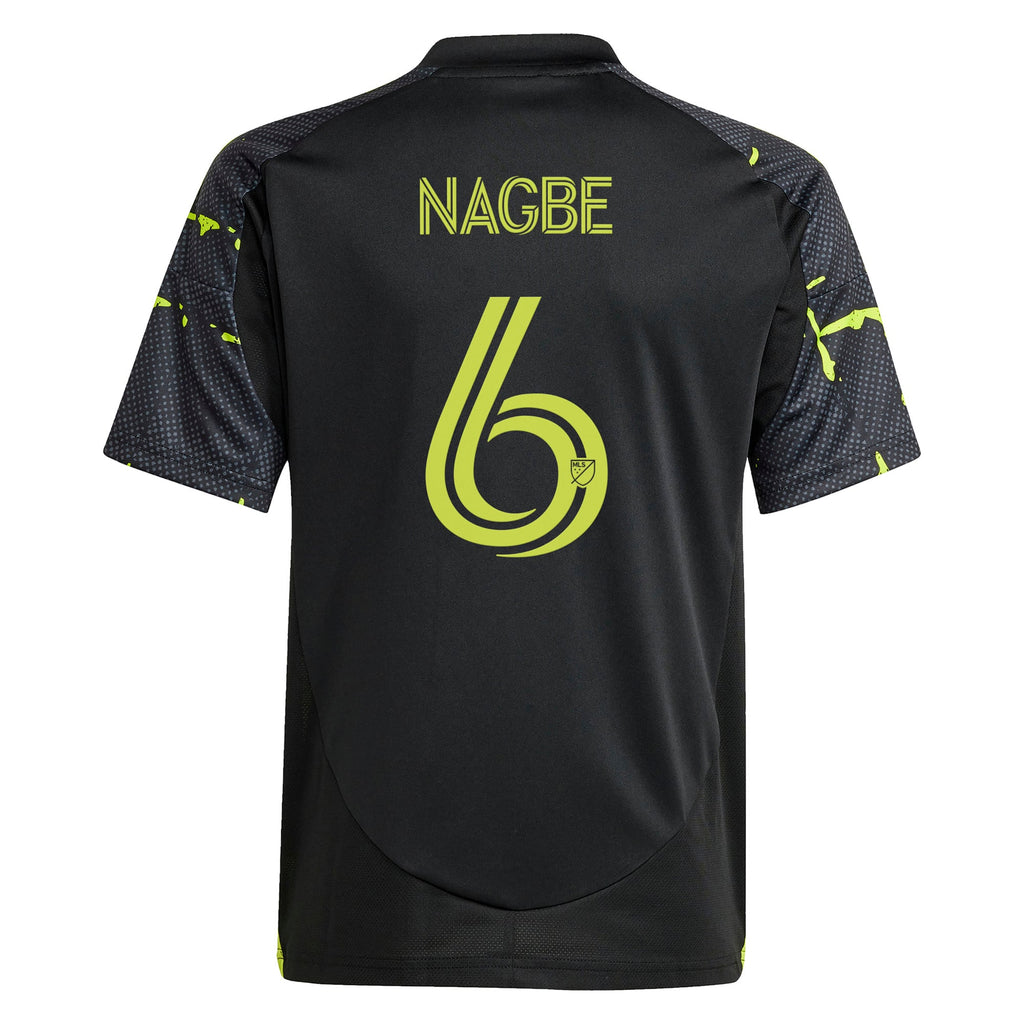 Youth Columbus Crew Darlington Nagbe Black 2025 The Goosebumps Kit Replica Player Jersey