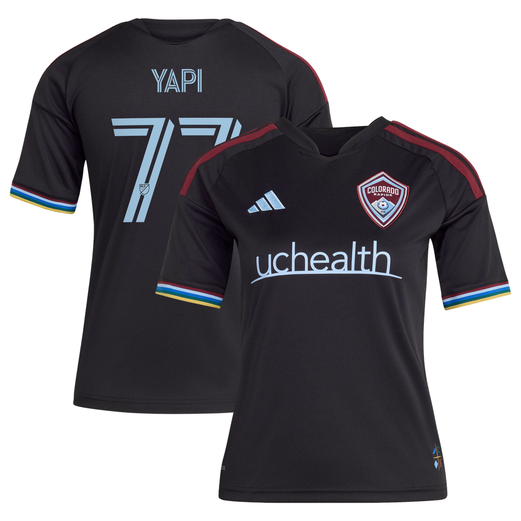 Youth Colorado Rapids Darren Yapi Black 2026 Colorful Colorado Replica Jersey