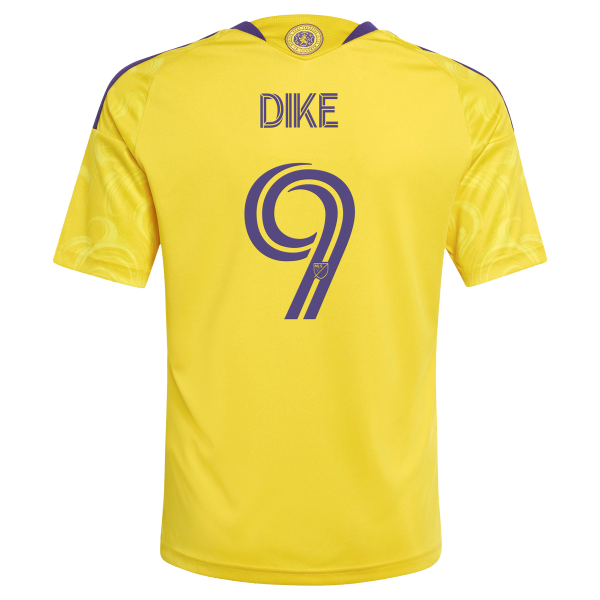 Youth Orlando City SC Daryl Dike Yellow 2026 Sunken Treasure Kit Secondary Replica Jersey