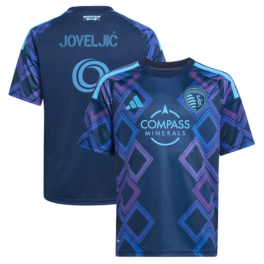 Youth Sporting Kansas City Dejan Joveljic Blue 2026 The 18th & Vine Kit Replica Jersey