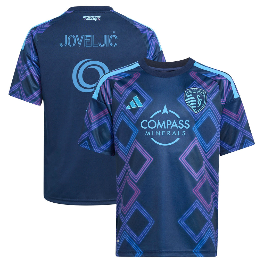 Youth Sporting Kansas City Dejan Joveljic Blue 2026 The 18th & Vine Kit Replica Jersey