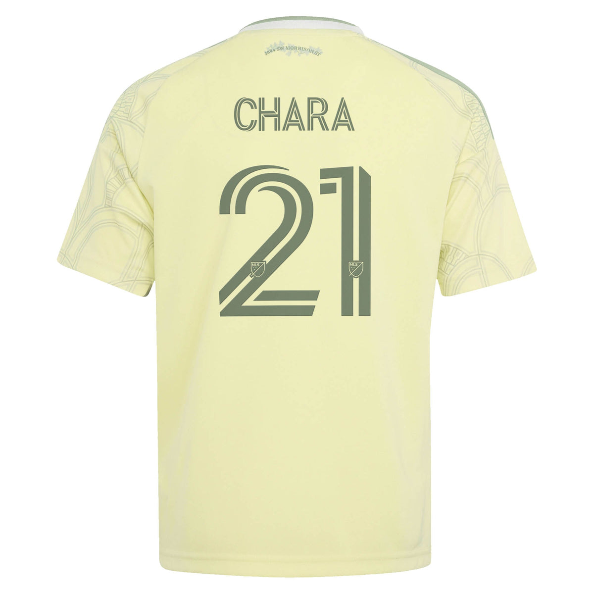 Youth Portland Timbers Diego Chara Yellow 2026 Civic Stadium Kit Replica Jersey