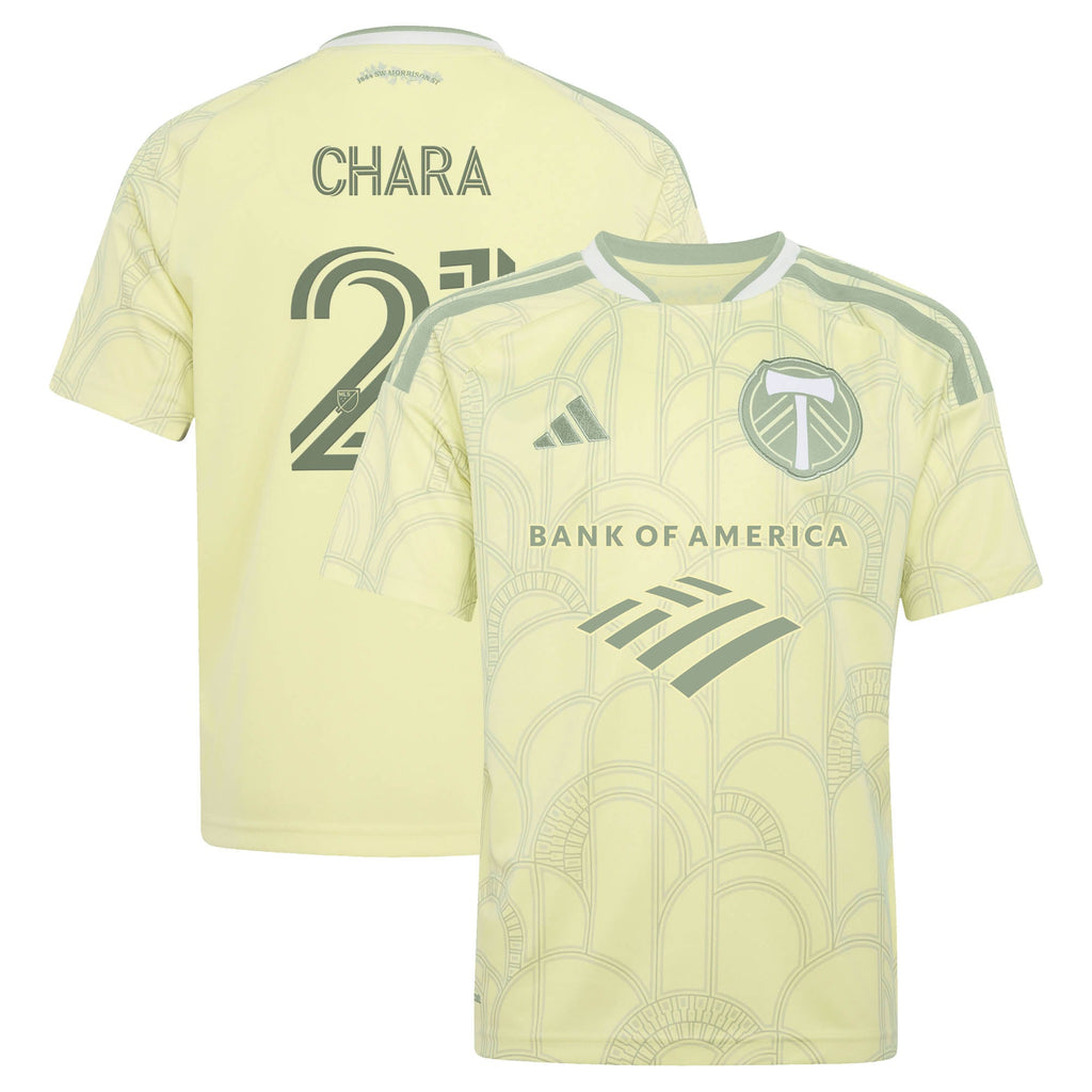 Youth Portland Timbers Diego Chara Yellow 2026 Civic Stadium Kit Replica Jersey