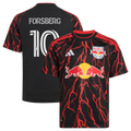 Youth New York Red Bulls Emil Forsberg Black 2026 The Rooted Kit Replica Jersey