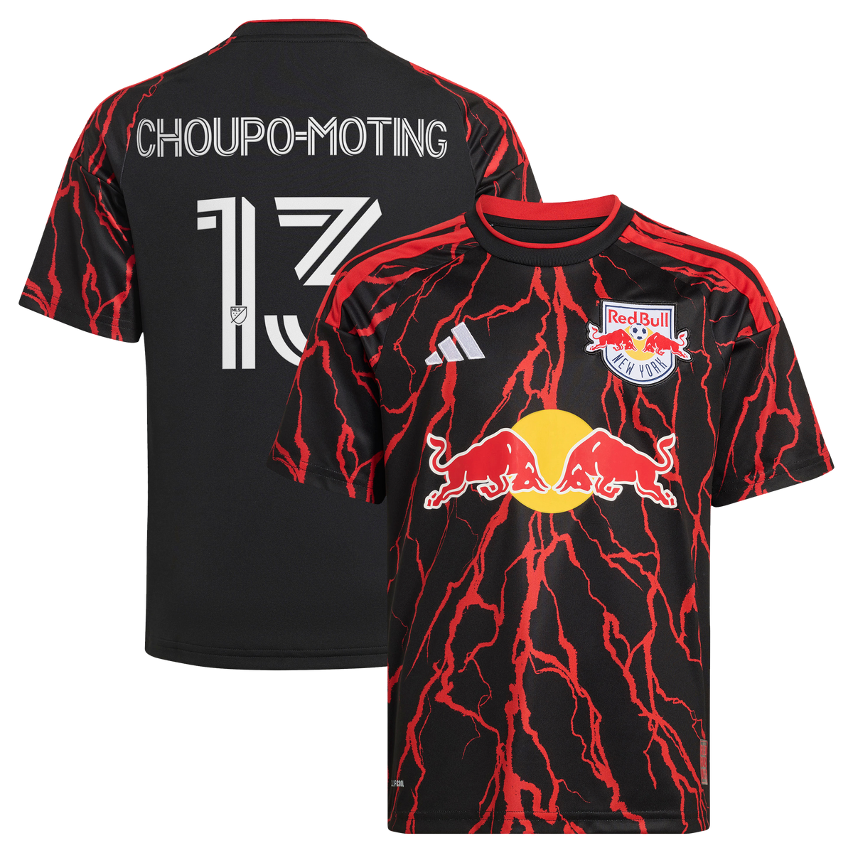 Youth New York Red Bulls Eric Maxim Choupo-Moting Black 2026 The Rooted Kit Replica Jersey