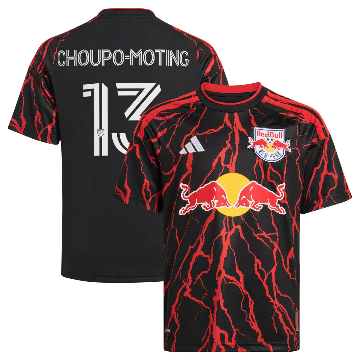 Youth New York Red Bulls Eric Maxim Choupo-Moting Black 2026 The Rooted Kit Replica Jersey