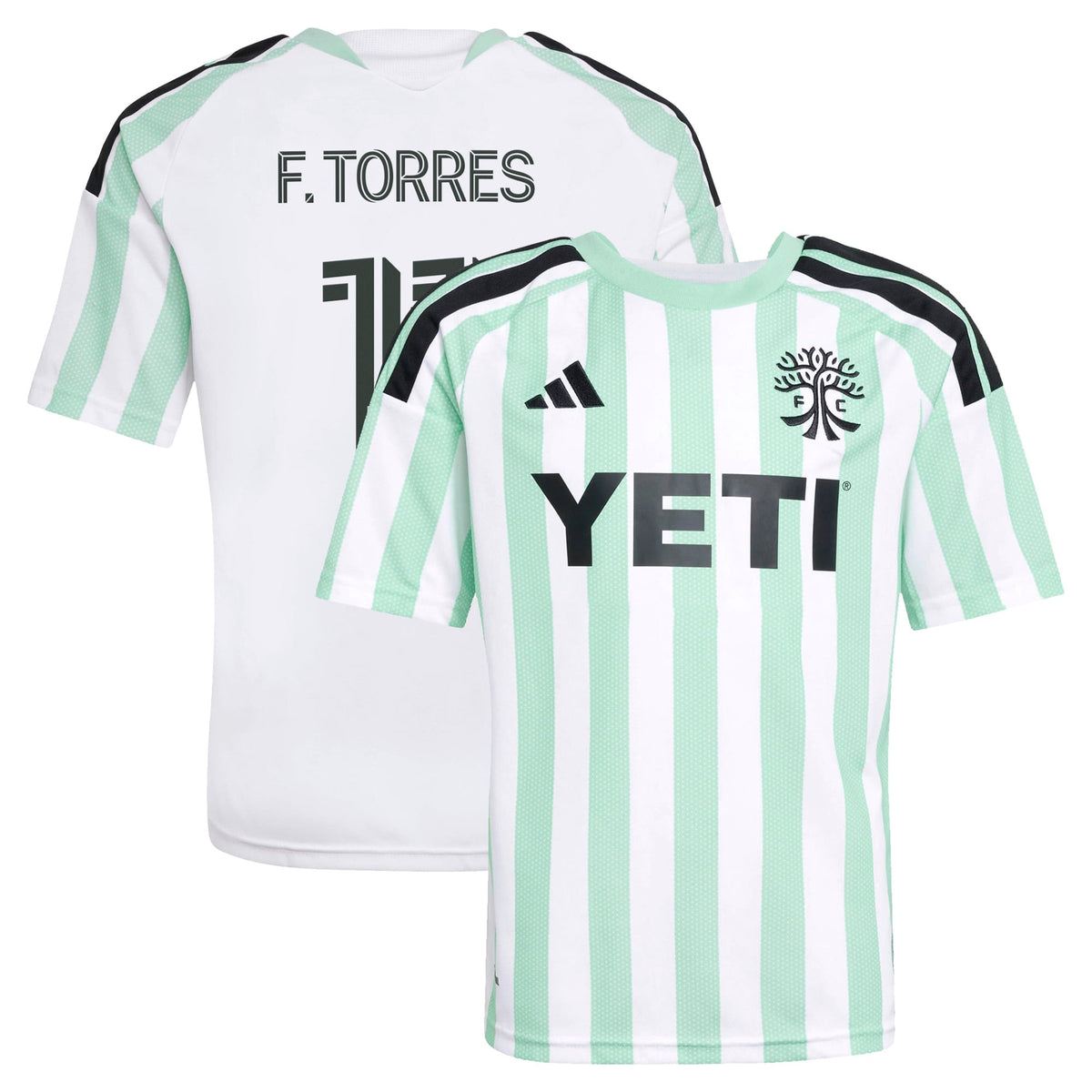 Youth Austin FC Facundo Torres White 2026 The Rooted Kit Replica Jersey