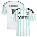 Youth Austin FC Facundo Torres White 2026 The Rooted Kit Replica Jersey