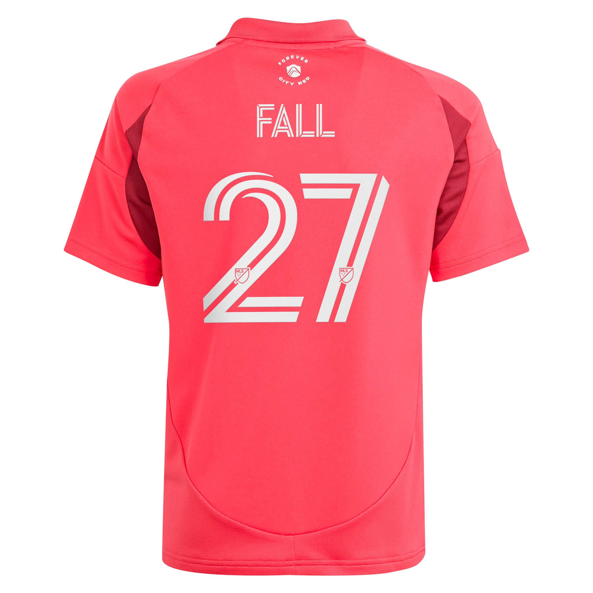 Youth St. Louis CITY SC Fallou Fall Red 2025 Forever CITY Red Replica Jersey