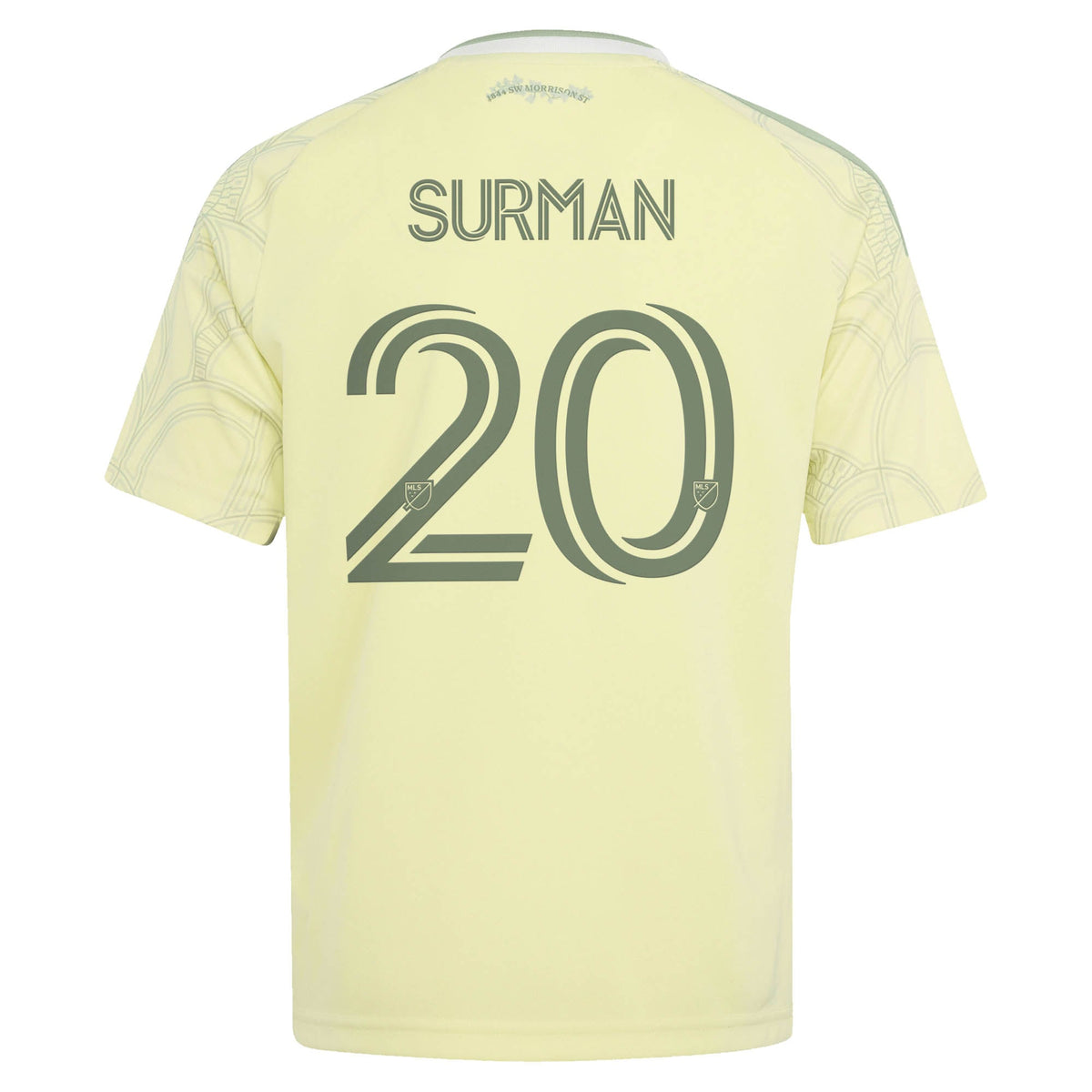 Youth Portland Timbers Finn Surman Yellow 2026 Civic Stadium Kit Replica Jersey