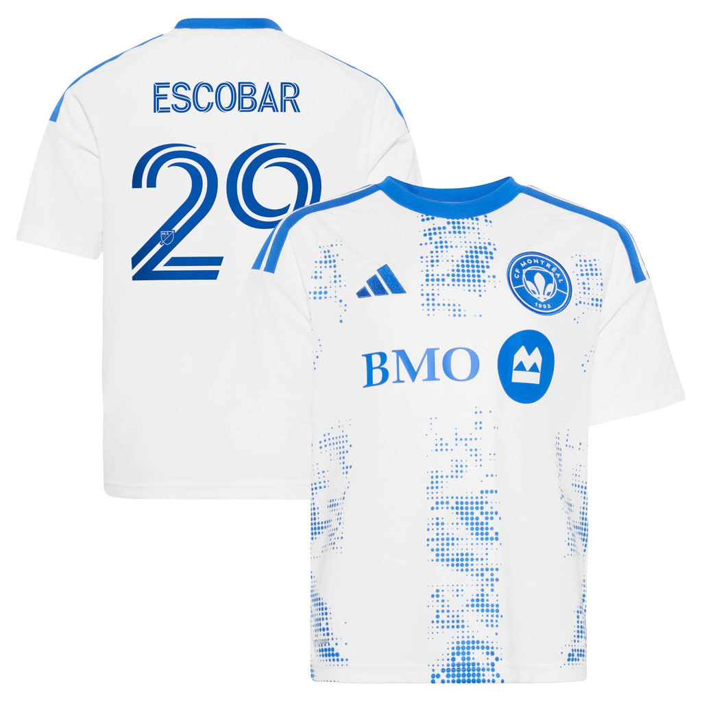 Youth CF Montreal Franco Escobar White 2026 The Procure Jersey Replica Jersey