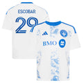 Youth CF Montreal Franco Escobar White 2026 The Procure Jersey Replica Jersey