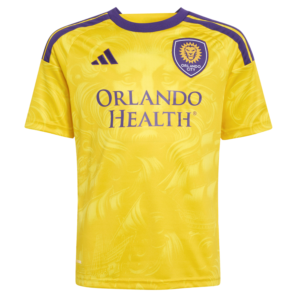 Youth Orlando City SC Gold 2026 Sunken Treasure Kit Replica Jersey