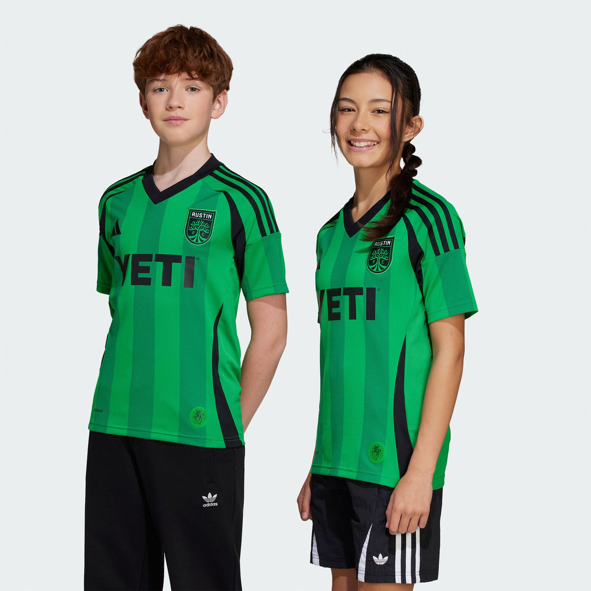 Youth Austin FC Green 2025 The Heartbeat Kit Replica Jersey