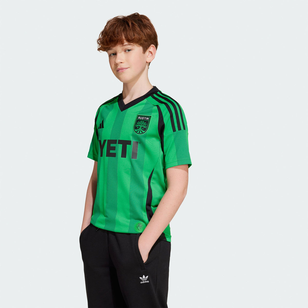 Youth Austin FC Green 2025 The Heartbeat Kit Replica Jersey