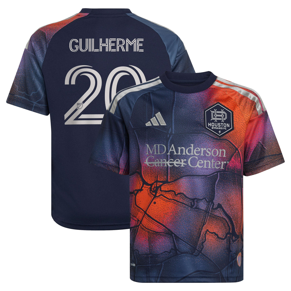 Youth Houston Dynamo FC Guilherme Augusto Vieira dos Santos Blue 2026 Mission Control Replica Jersey