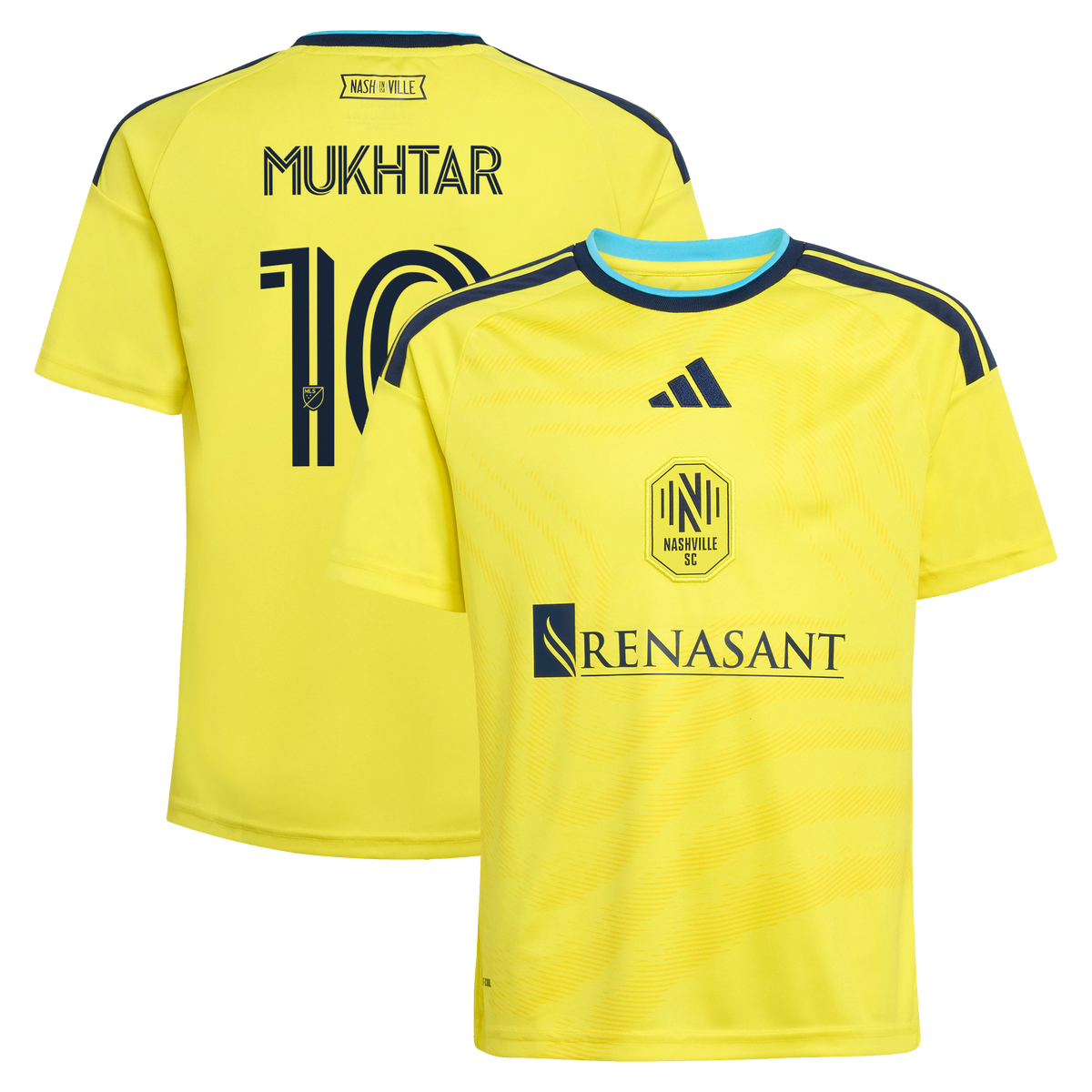 Youth Nashville SC Hany Mukhtar Yellow 2026 The Reverb Kit Replica Jersey