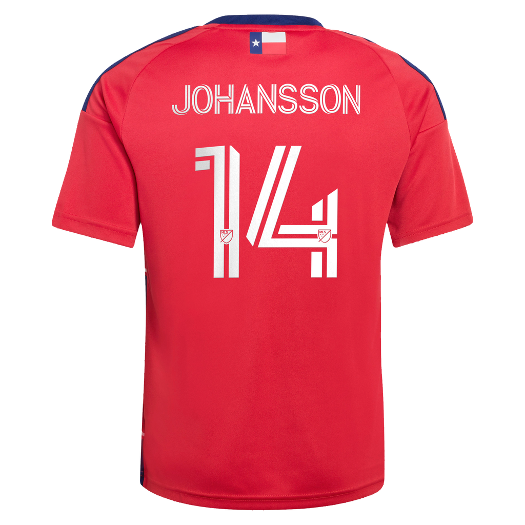 Youth FC Dallas Herman Johansson Red 2026 DNA Kit Replica Jersey