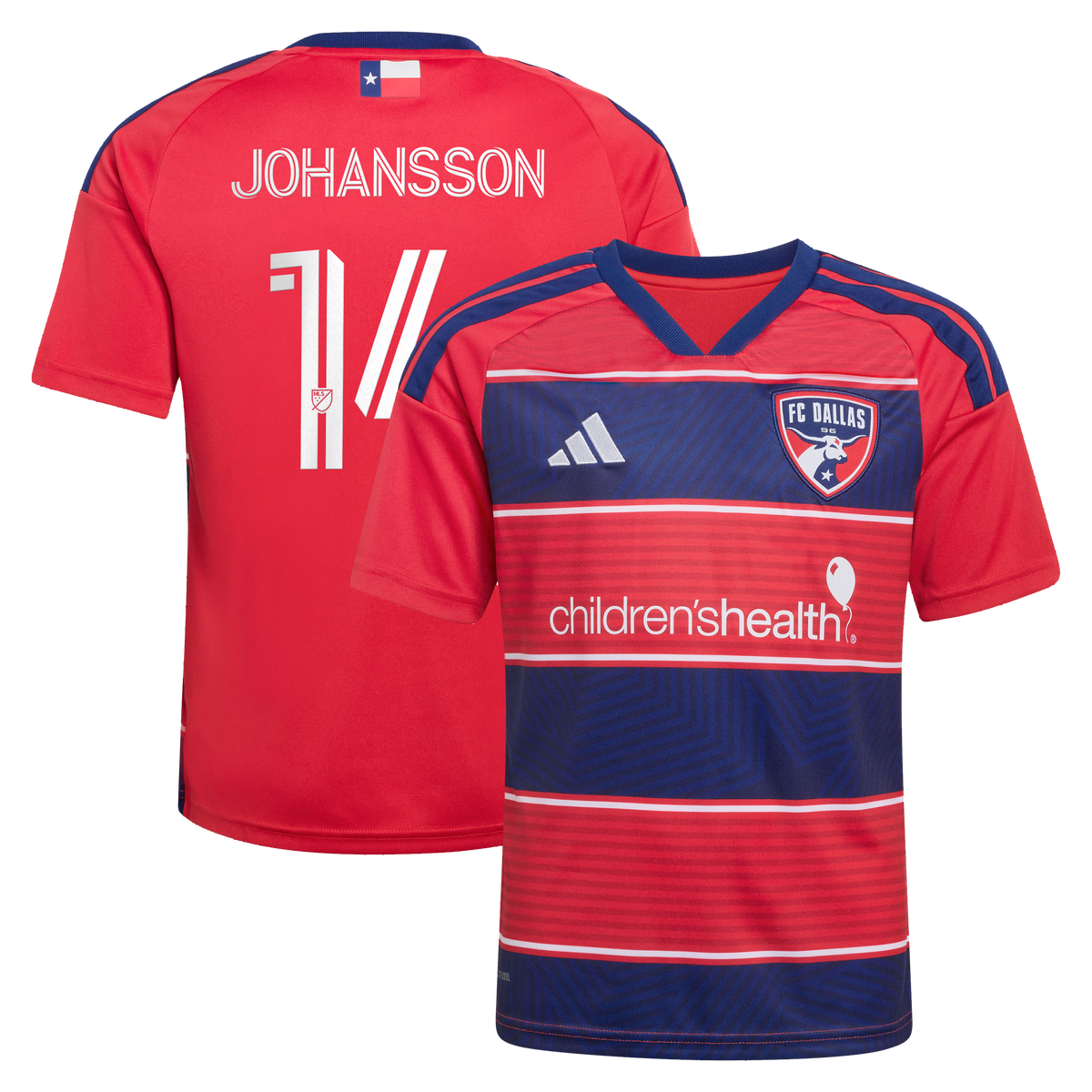 Youth FC Dallas Herman Johansson Red 2026 DNA Kit Replica Jersey