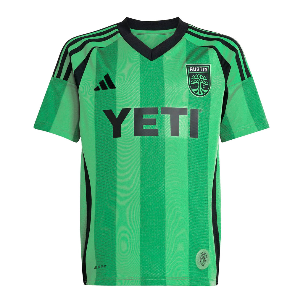 Youth Austin FC Ilie Sanchez Green 2025 The Heartbeat Kit Replica Player Jersey