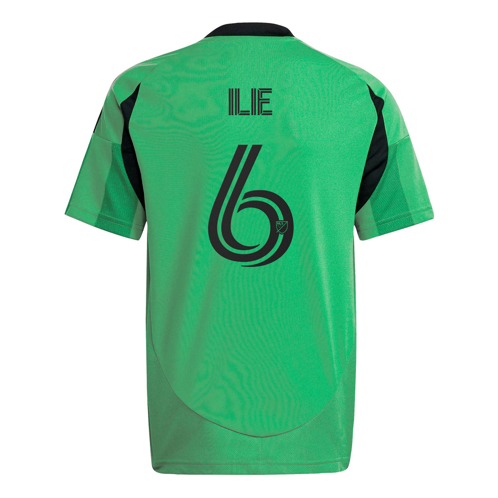 Youth Austin FC Ilie Sanchez Green 2025 The Heartbeat Kit Replica Player Jersey