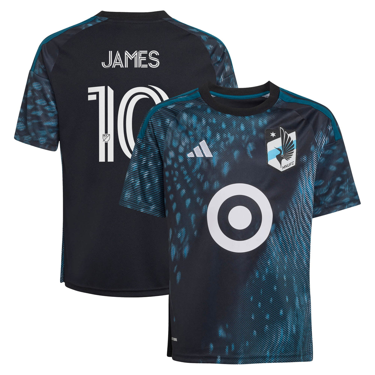 Youth Minnesota United FC James Rodriguez Black 2026 The Decade Kit Replica Jersey