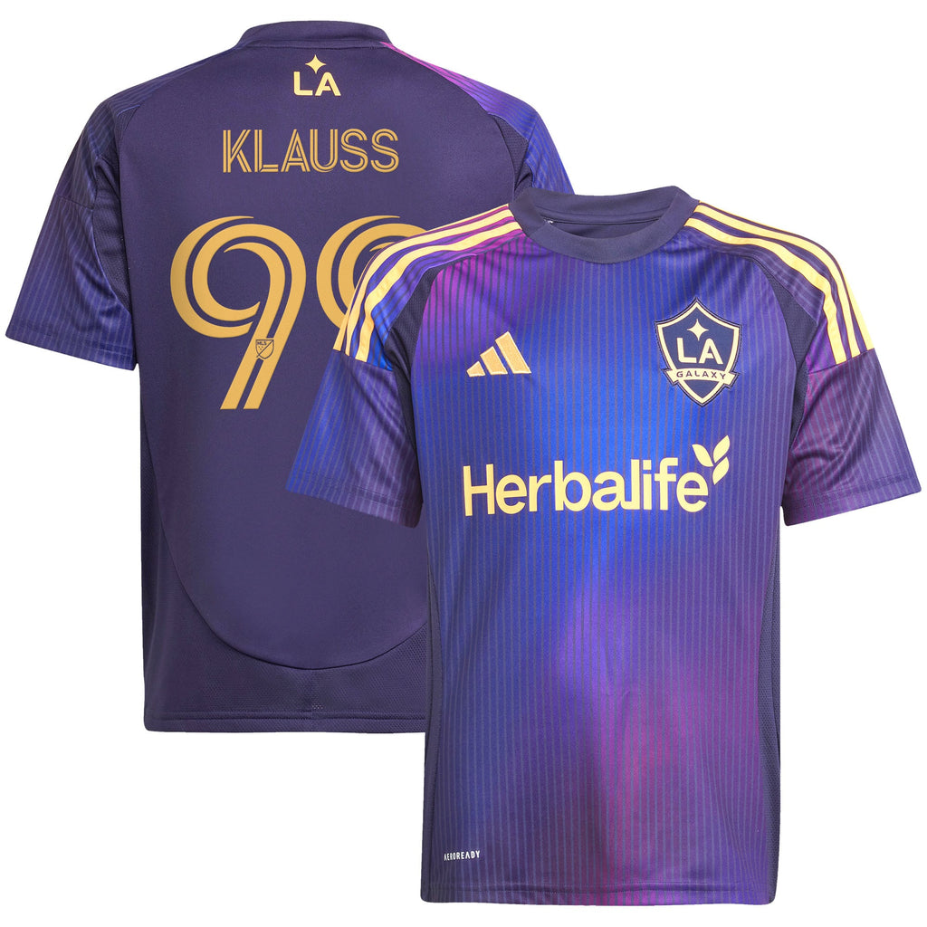 Youth LA Galaxy João Klauss Navy 2025 RIZON Replica Jersey