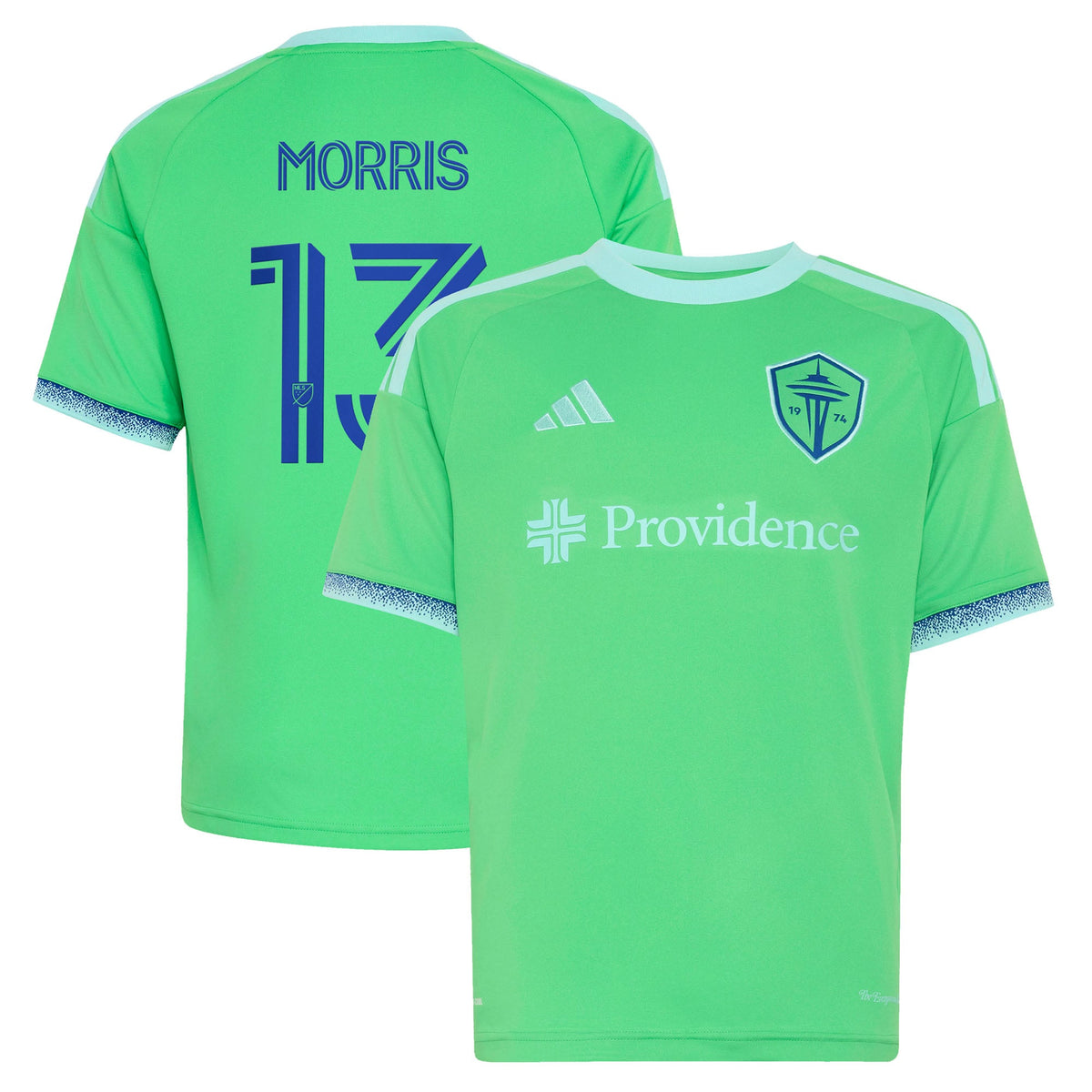 Youth Seattle Sounders FC Jordan Morris Rave Green The Evergreen State Kit Replica Jersey