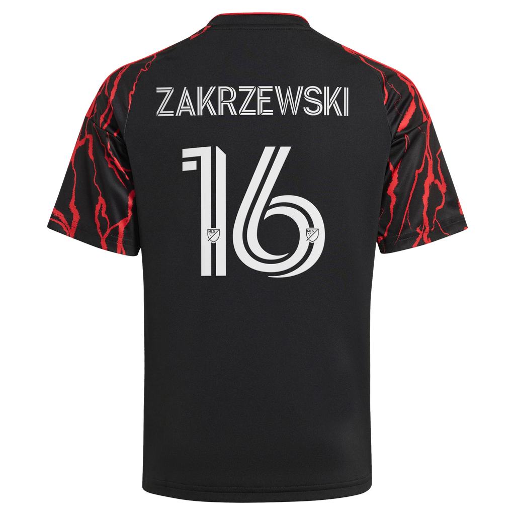 Youth New York Red Bulls Julian Hall Black 2026 The Rooted Kit Replica jersey