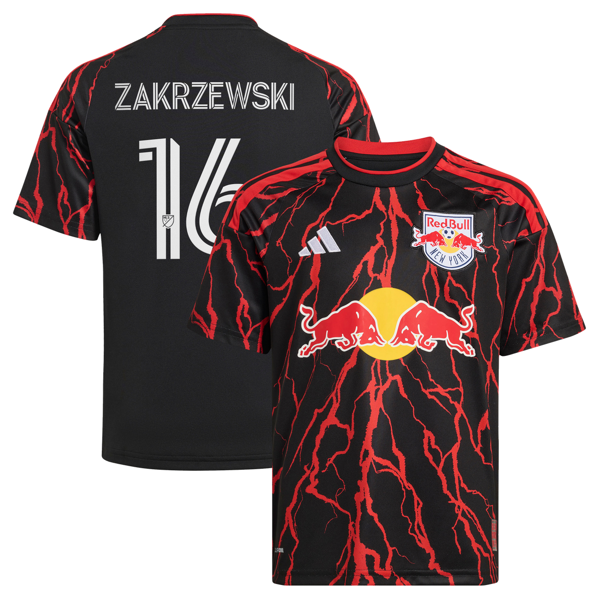 Youth New York Red Bulls Julian Hall Black 2026 The Rooted Kit Replica jersey