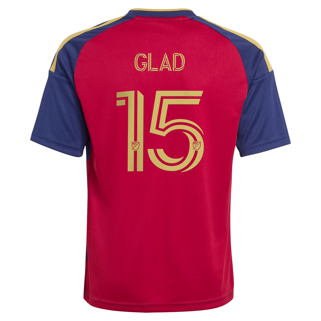 Youth Real Salt Lake Justen Glad Red 2026 The Switchback Replica Jersey