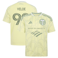 Youth Portland Timbers Kristoffer Velde Yellow 2026 Civic Stadium Kit Replica Jersey