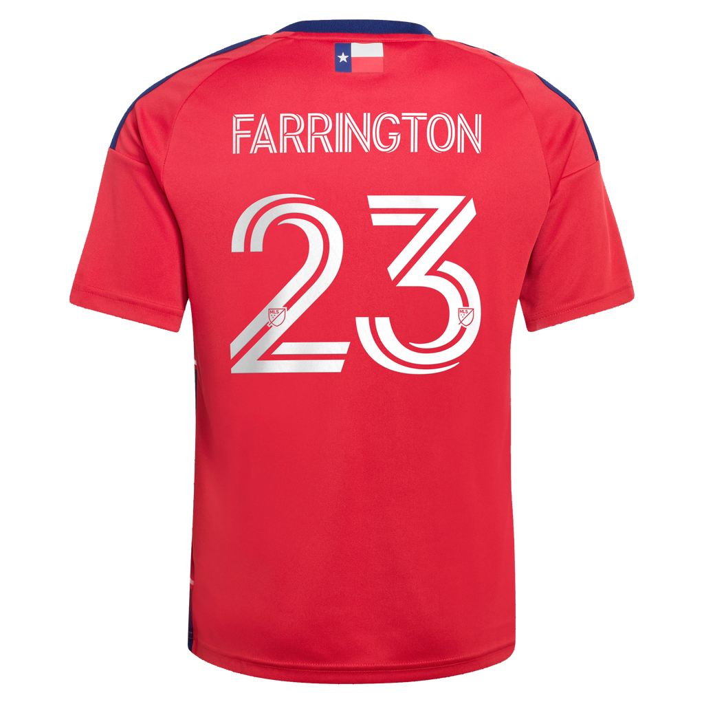 Youth FC Dallas Logan Farrington Red 2026 DNA Kit Replica Jersey