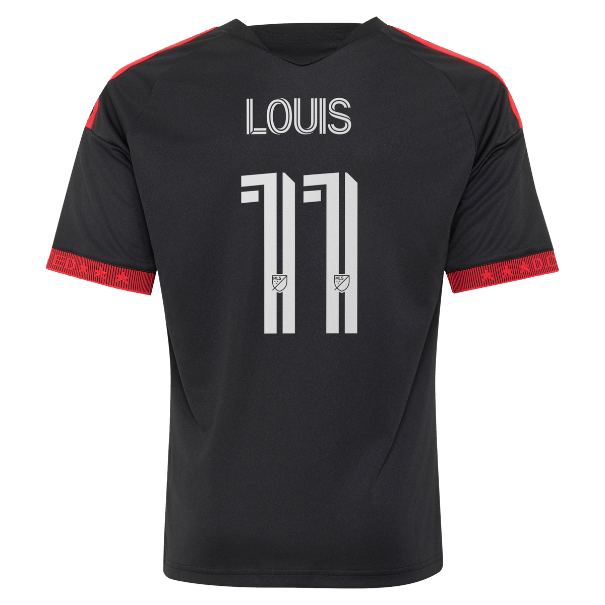 Youth D.C. United Louis Munteanu Black 2026 Black-and-Red Kit Replica Jersey