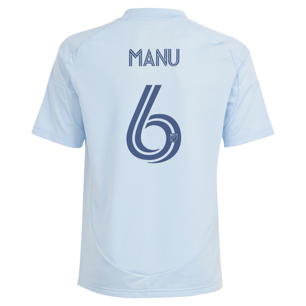 Youth Sporting Kansas City Manu García Light Blue 2025 One KC Replica Jersey