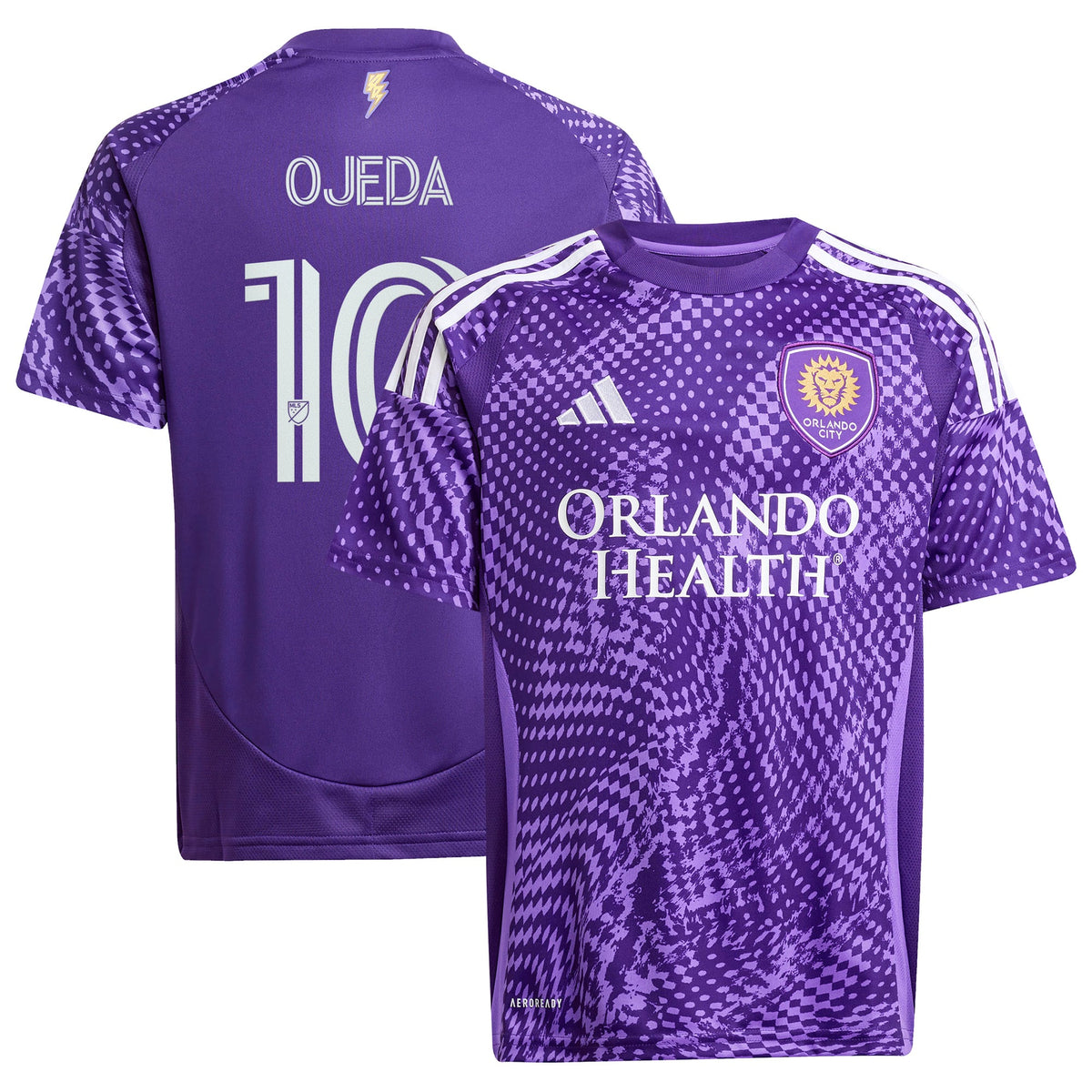 Youth Orlando City SC Martín Ojeda Purple 2025 Perfect Storm Replica Player Jersey