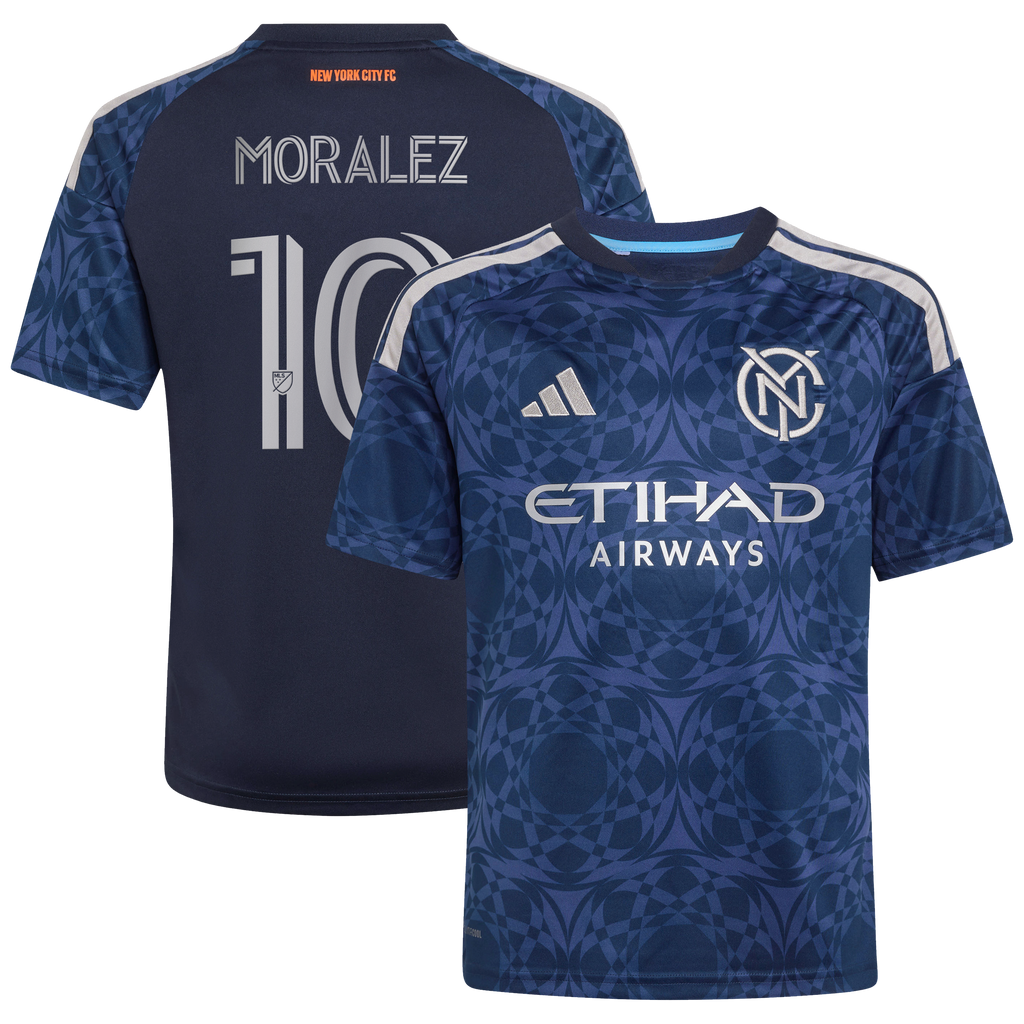 Youth New York City FC Maximiliano Moralez Blue 2026 The All Nations Kit Replica Jersey