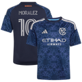 Youth New York City FC Maximiliano Moralez Blue 2026 The All Nations Kit Replica Jersey