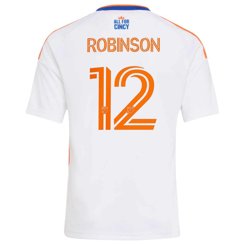 Youth FC Cincinnati Miles Robinson White 2026 The Seven Hills Kit Replica Jersey