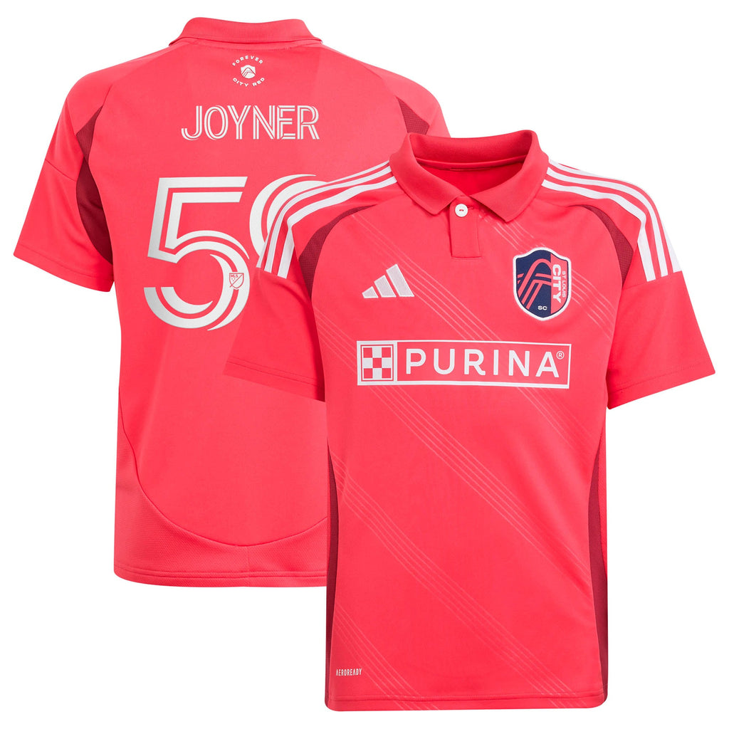 Youth St. Louis CITY SC MyKhi Joyner Red 2025 Forever CITY Red Replica Jersey