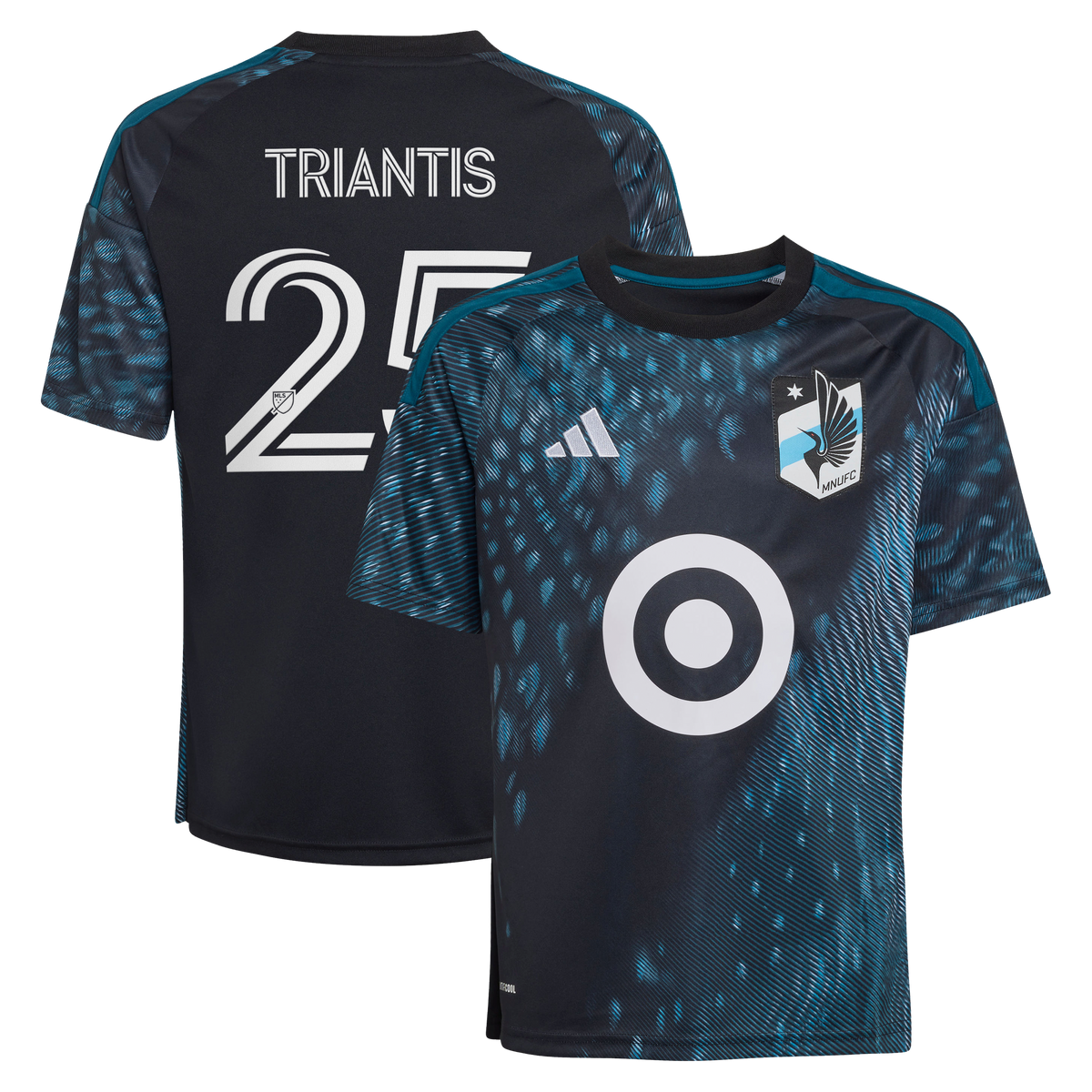 Youth Minnesota United FC Nectarios Triantis Black 2026 The Decade Kit Replica Jersey