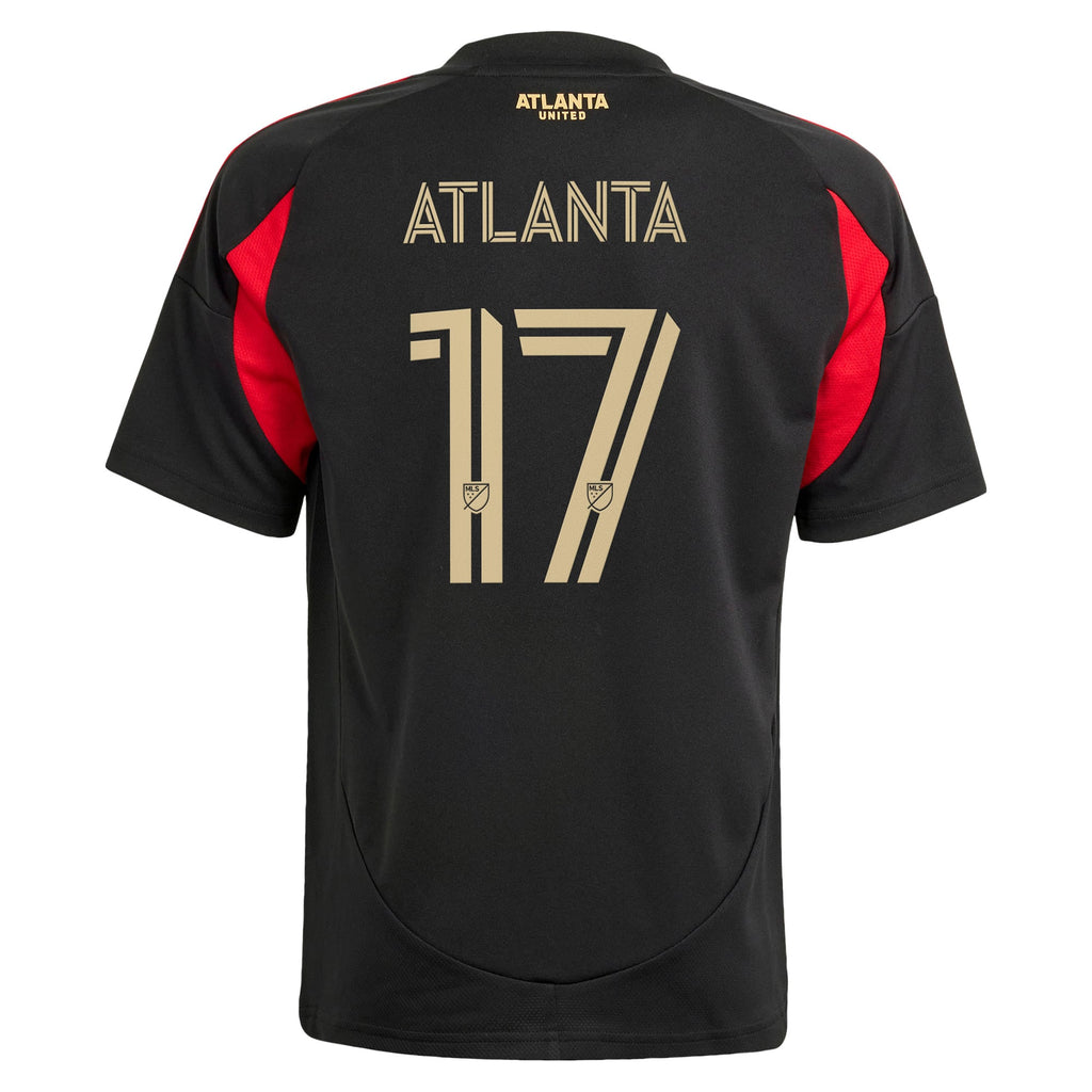 Youth Atlanta United FC #17 Black 2025 The Connector Replica Player Jersey