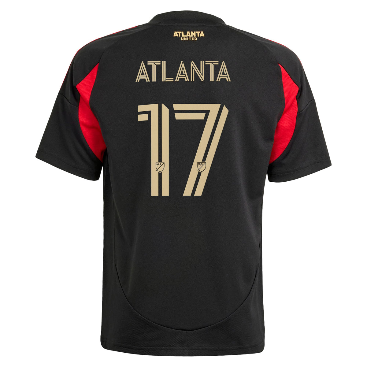 Youth Atlanta United FC #17 Black 2025 The Connector Replica Player Jersey