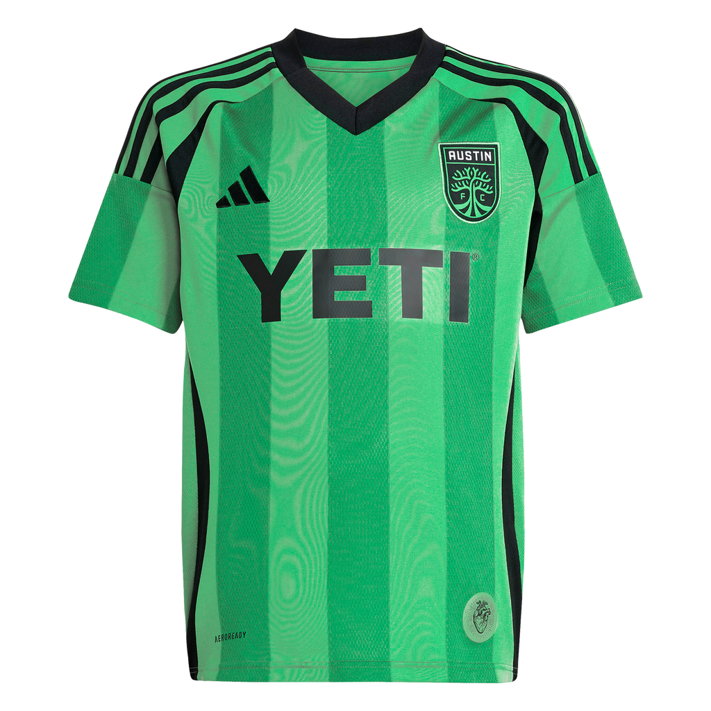 Youth Austin FC Owen Wolff Green 2025 The Heartbeat Kit Replica Jersey