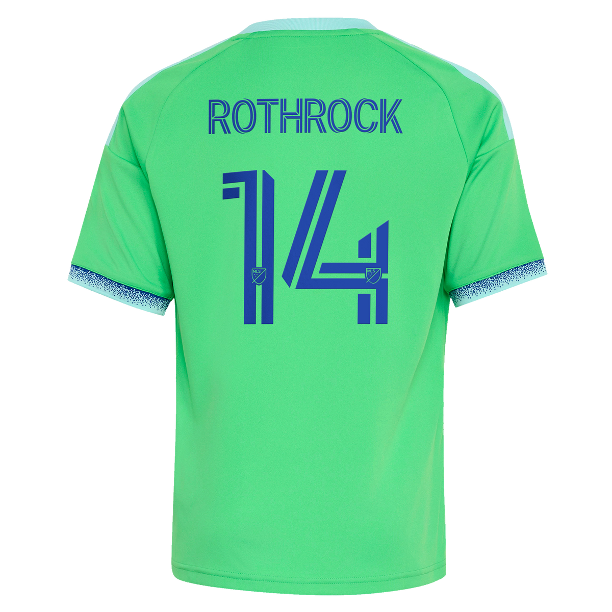 Youth Seattle Sounders FC Paul Rothrock Rave Green The Evergreen State Kit Replica Jersey