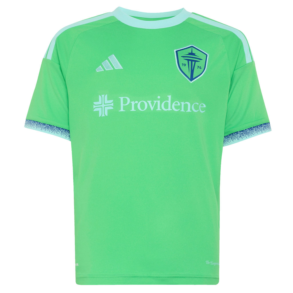 Youth Seattle Sounders FC Pedro de la Vega Rave Green The Evergreen State Kit Replica Jersey